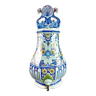 Vase - Rouen earthenware fountain, flower pot - blue white - 18th century France