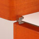 Modular French wall furniture orange made in the 60s.