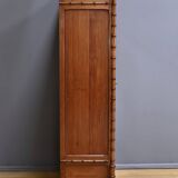 Armoire à Glace en Pitchpin esprit Bambou, Art Nouveau – Début XXème
