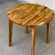 Table ronde en bois massif et 2 chaises scandinaves ikea nackanäs