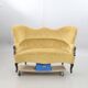 Vintage Rococo-Style Sofa — Elegant Curved Salon Silhouette — W 160 cm (63.