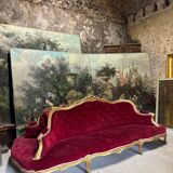 Golden wooden castle post from the Napoleonic III era.