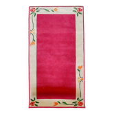 Tapis en laine tufté main “Blütenbordüre” Tisca années 1980 France