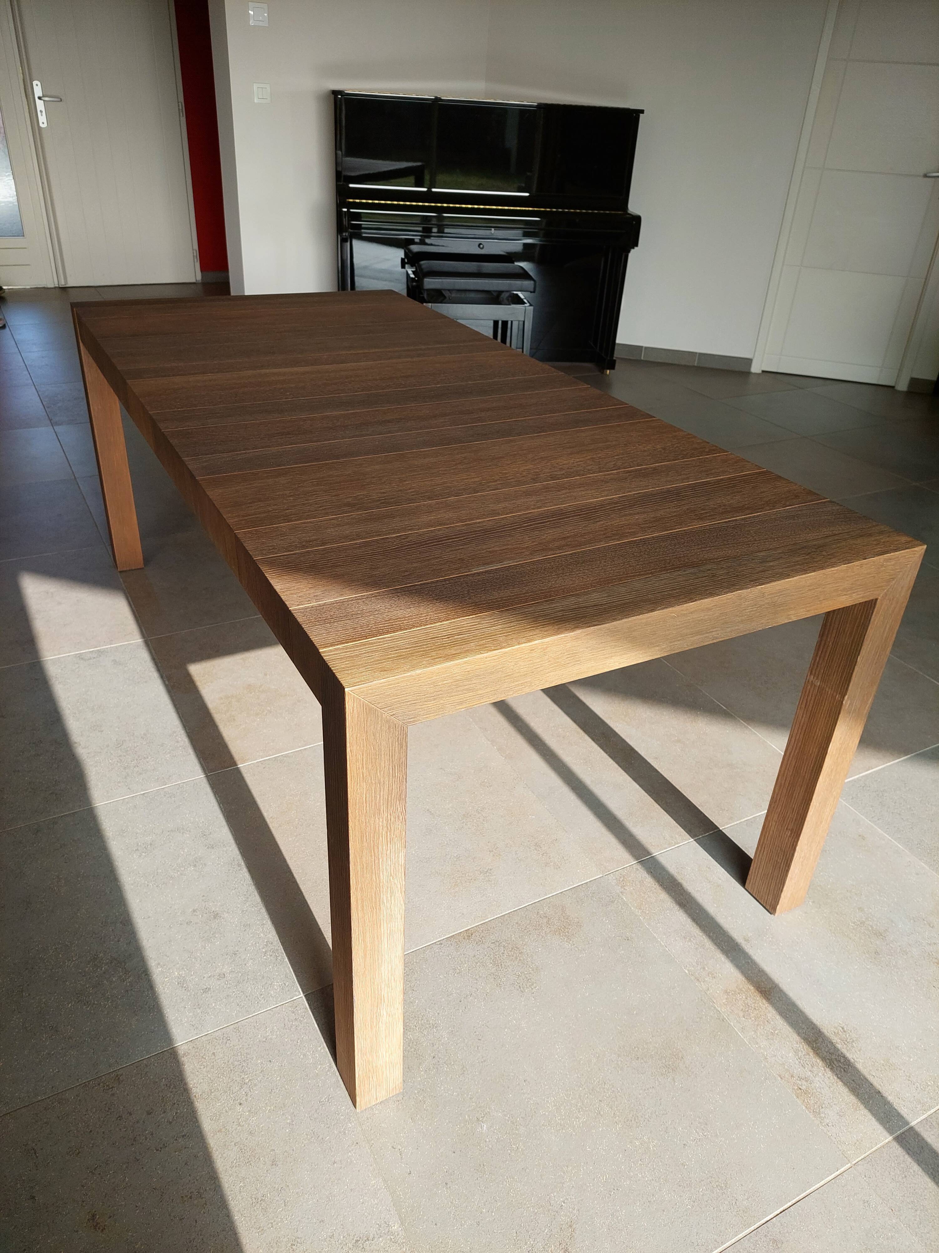 Table bois contemporaine fabrication et design italiens de la marque ...