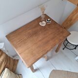 Country-style oak farmhouse desk/console/side table