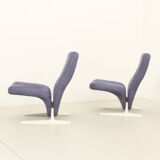 Pair of Concorde armchairs by Pierre Paulin for Artifort, 1966
