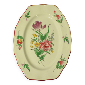 Plat Lunéville Réverbère ovale 26x36cm