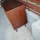 Scandinavian commode in brown rosewood from the 1960s, with 1 drawer and 2 doors.