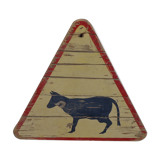 Traffic sign animal exit