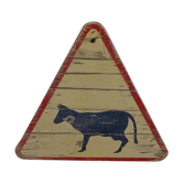 Panneau de signalisation sortie d'animaux