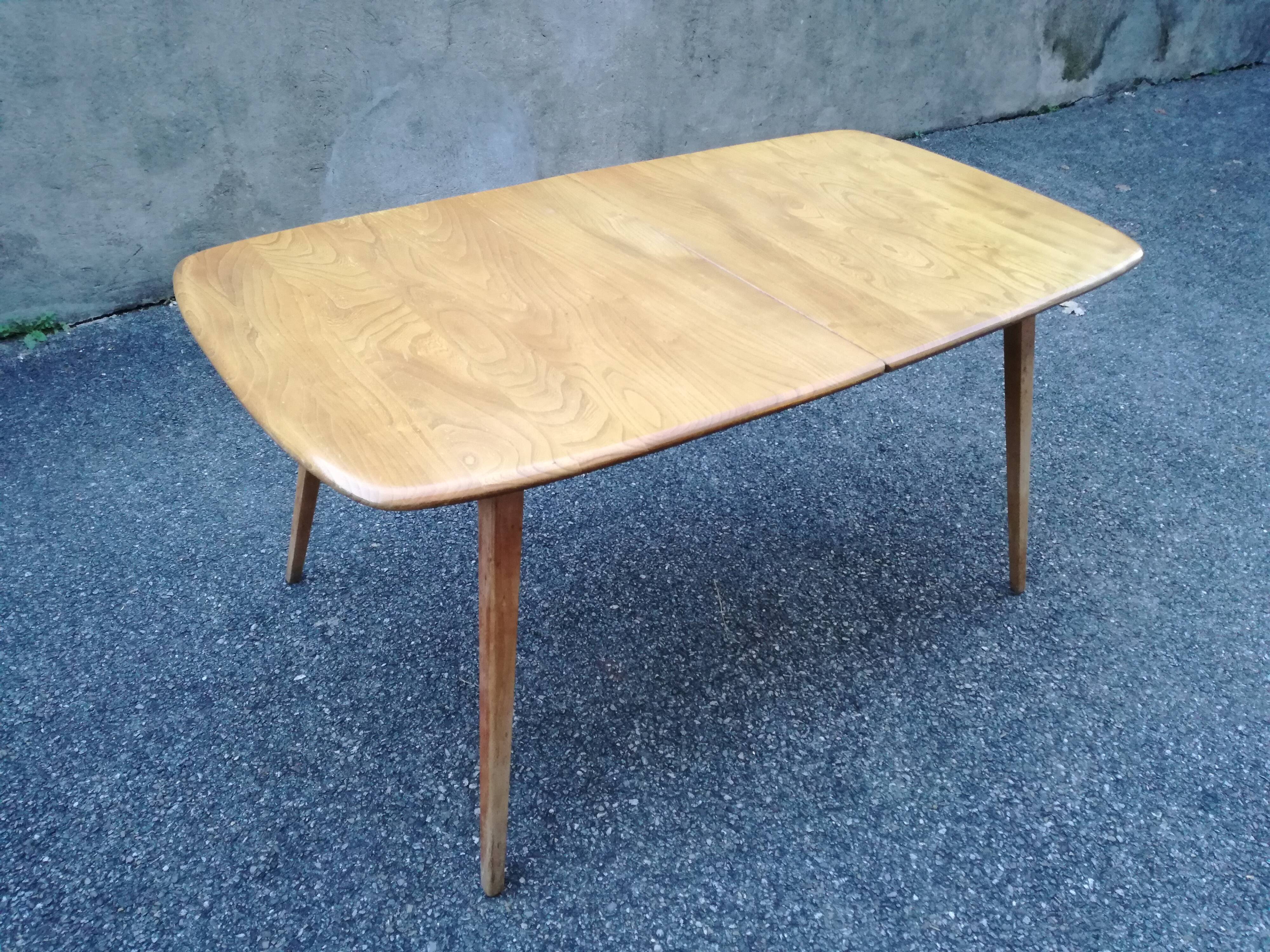 Table rectangulaire pieds compas extensible