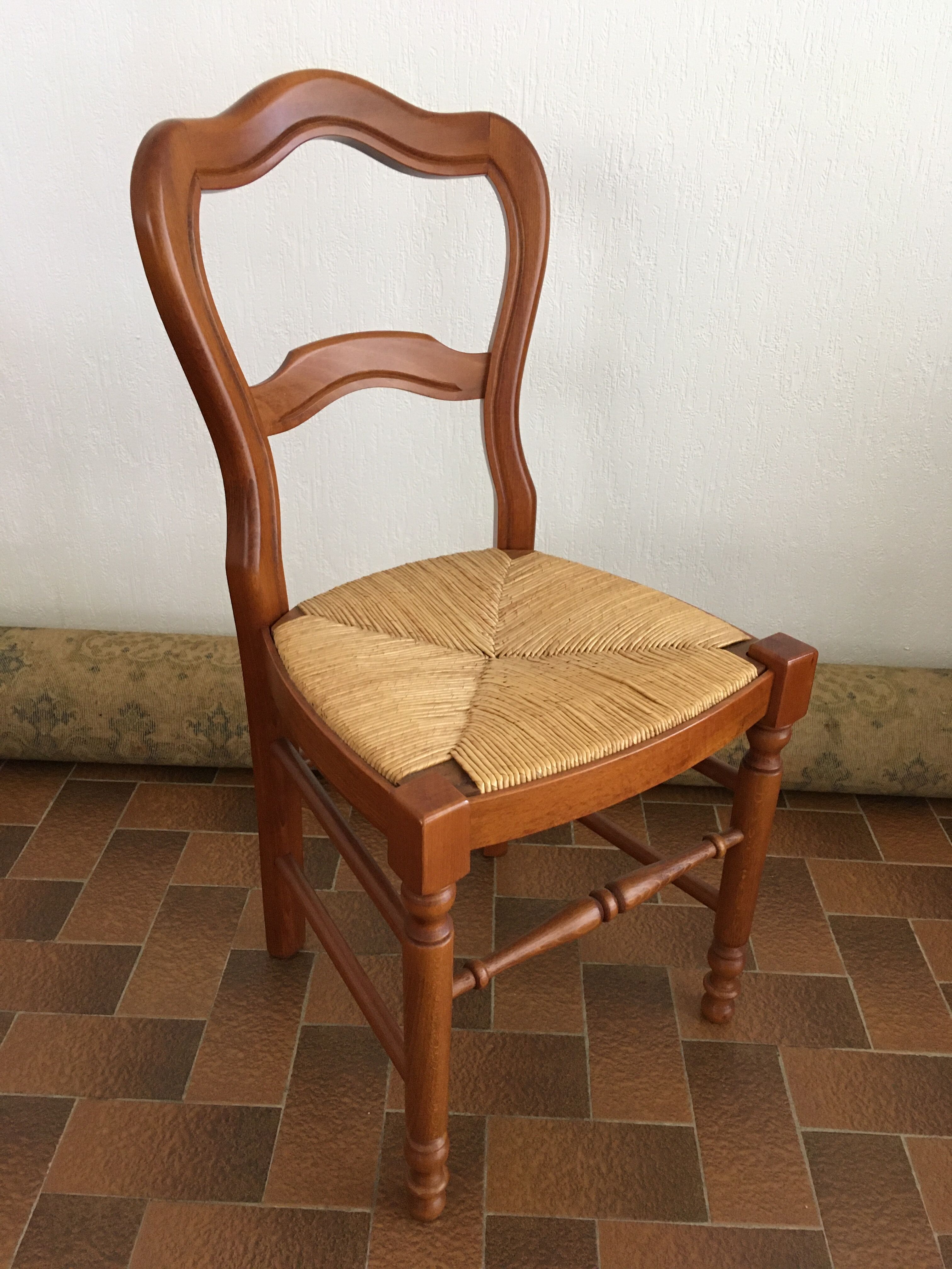 Set of 2 Baumann straw chairs