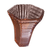 Pink glass vase