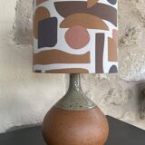 Bohemian-style stoneware lamp