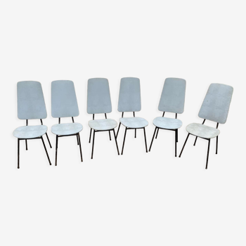 Set de 6 chaises de salle a manger vintage