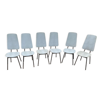 Set de 6 chaises de salle a manger vintage