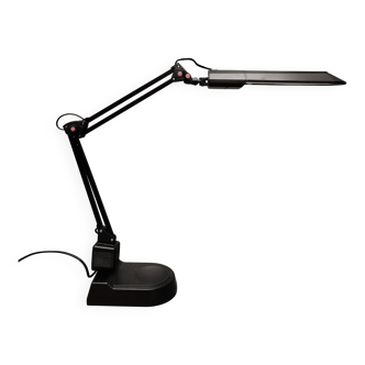 Unilux - Black articulated desk lamp with 2 arms - 1980s/90s