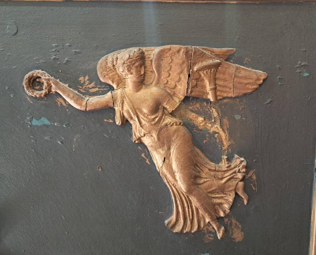 Trumeau mirror, late 19th to early 20th century.