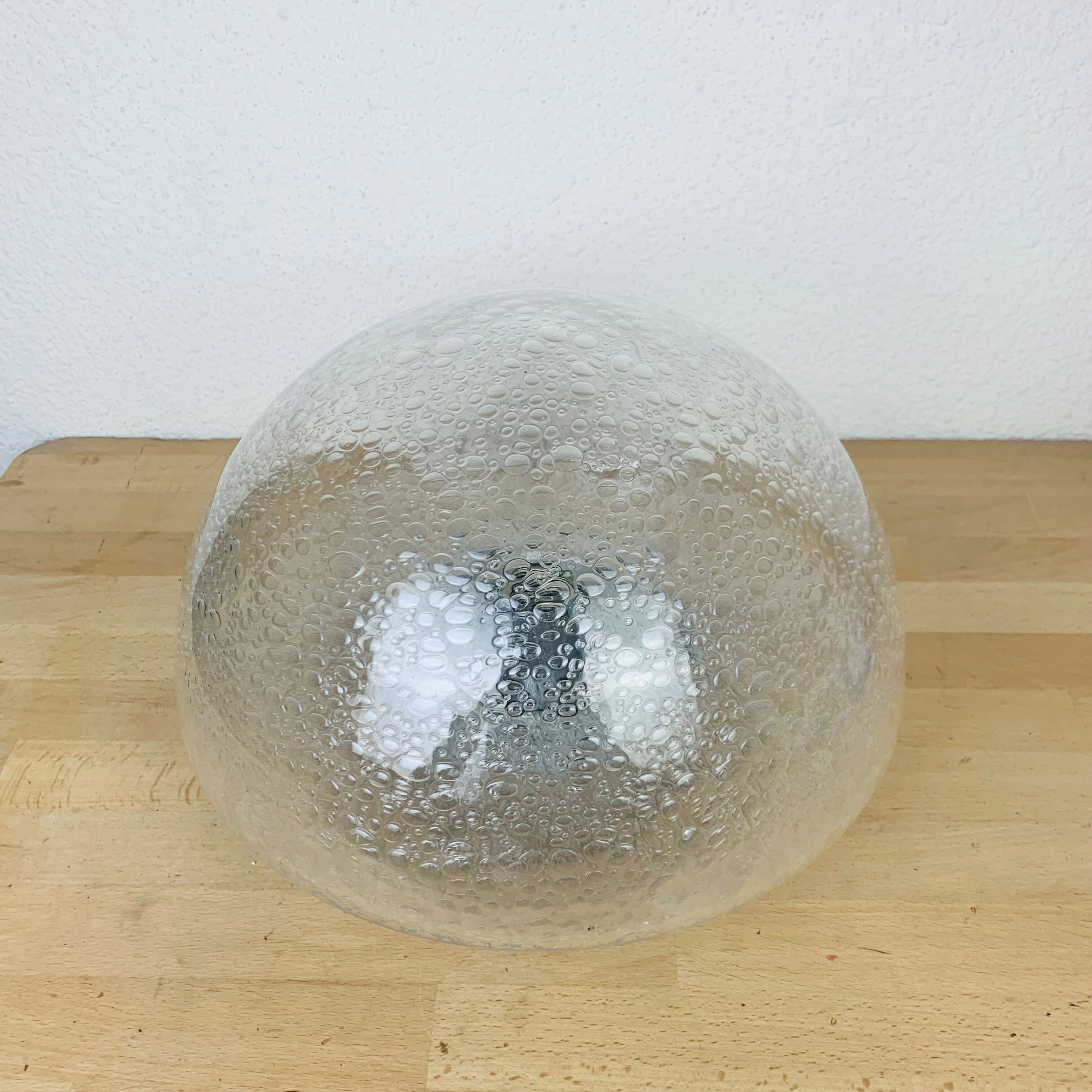 Wall lamp globe Keuco bubble glass space age 70s
