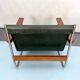 Fauteuil lounge vintage italien chrome et cuir des années 60