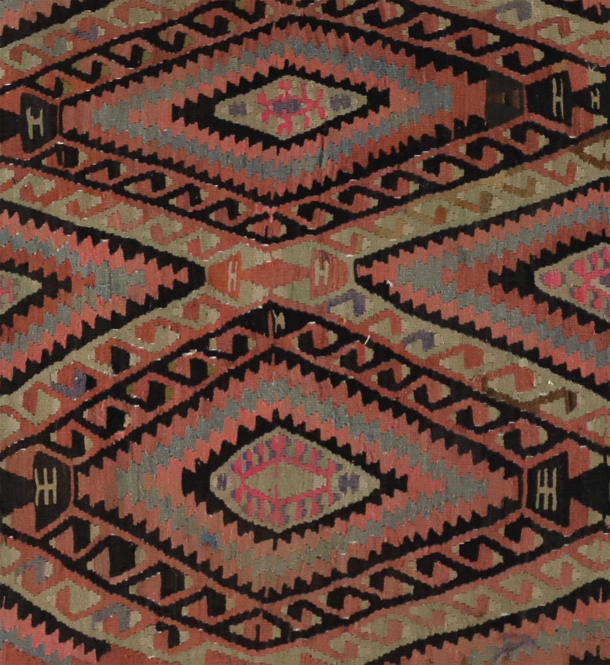 Anatolian handmade kilim rug 270 cm x 173 cm