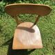 Chaise scandinave bois clair années 70 vintage