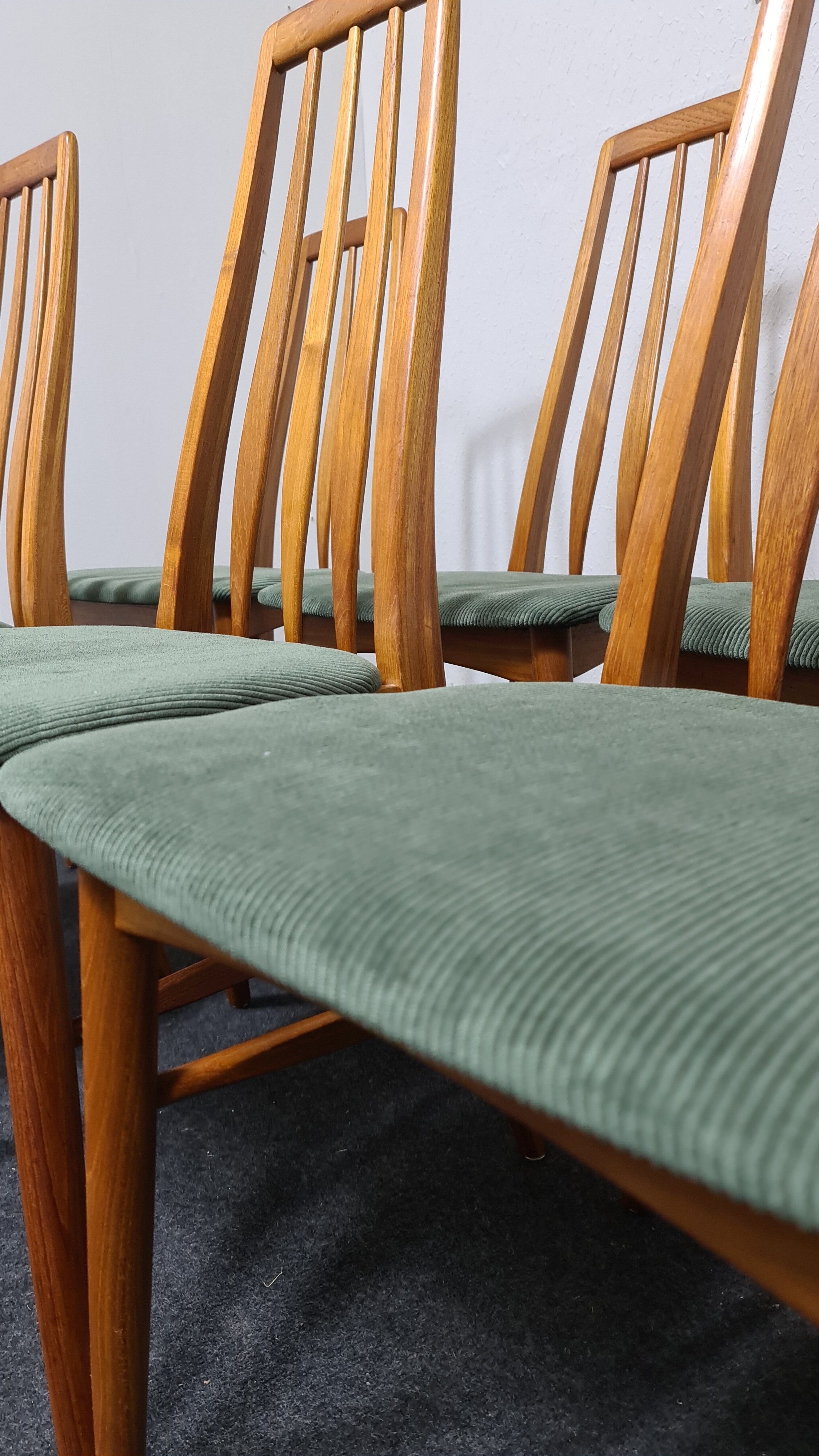 Ensemble vintage de chaises à manger en teck par Niels Koefoed pour Koefoed Hornslet