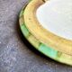 Alcea hand-painted ceramic dessert plate