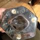Vase en cristal de vannes de forme elancee