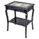 Table d'appoint antique avec plateau en céramique, années 1890.