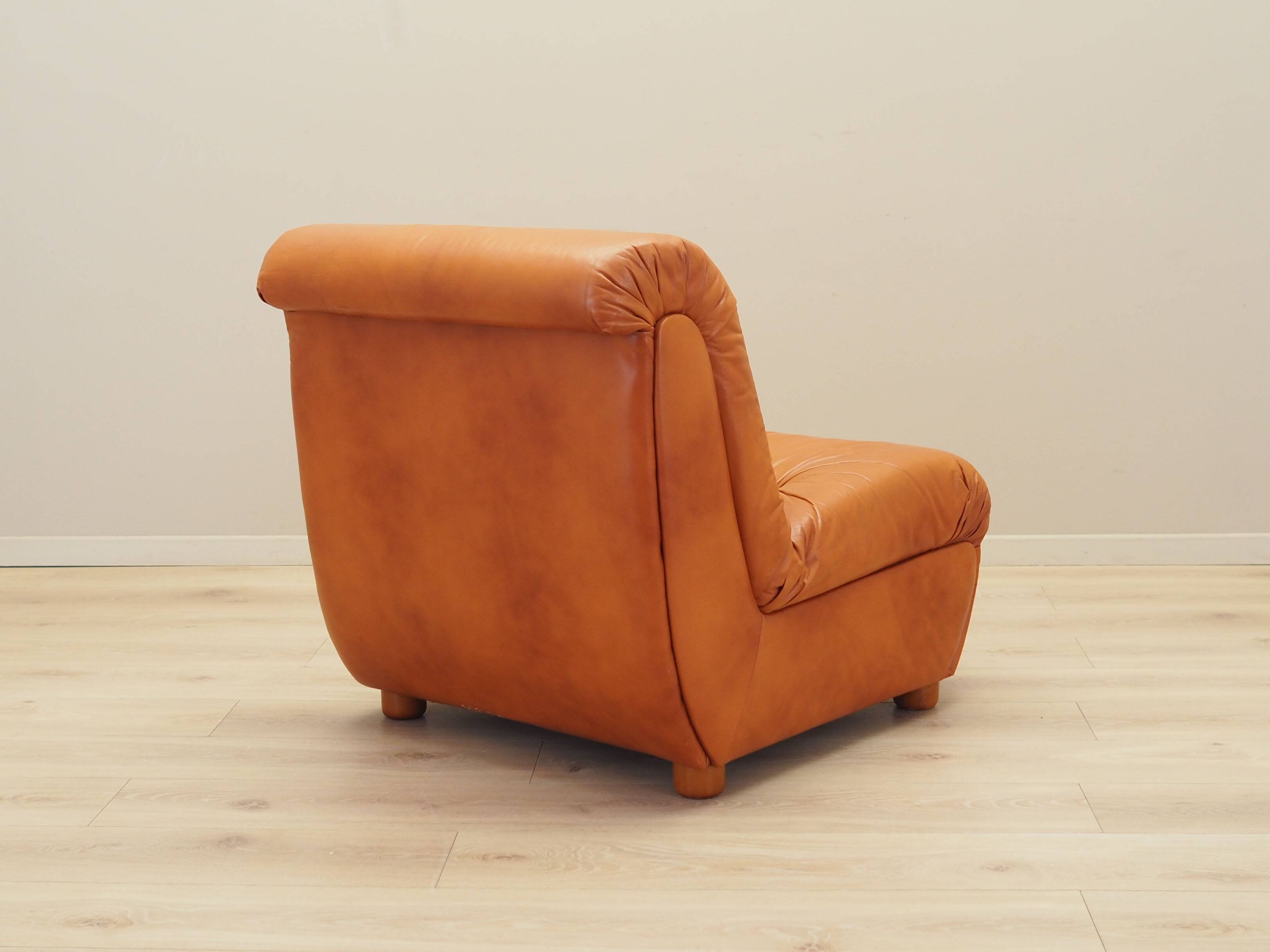 Red armchair, Italian design, 1970s, production: Italy