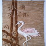 Bird and foliage tapestry stamped from the 70s