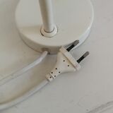 Flexible desk lamp, design 70s, white metal