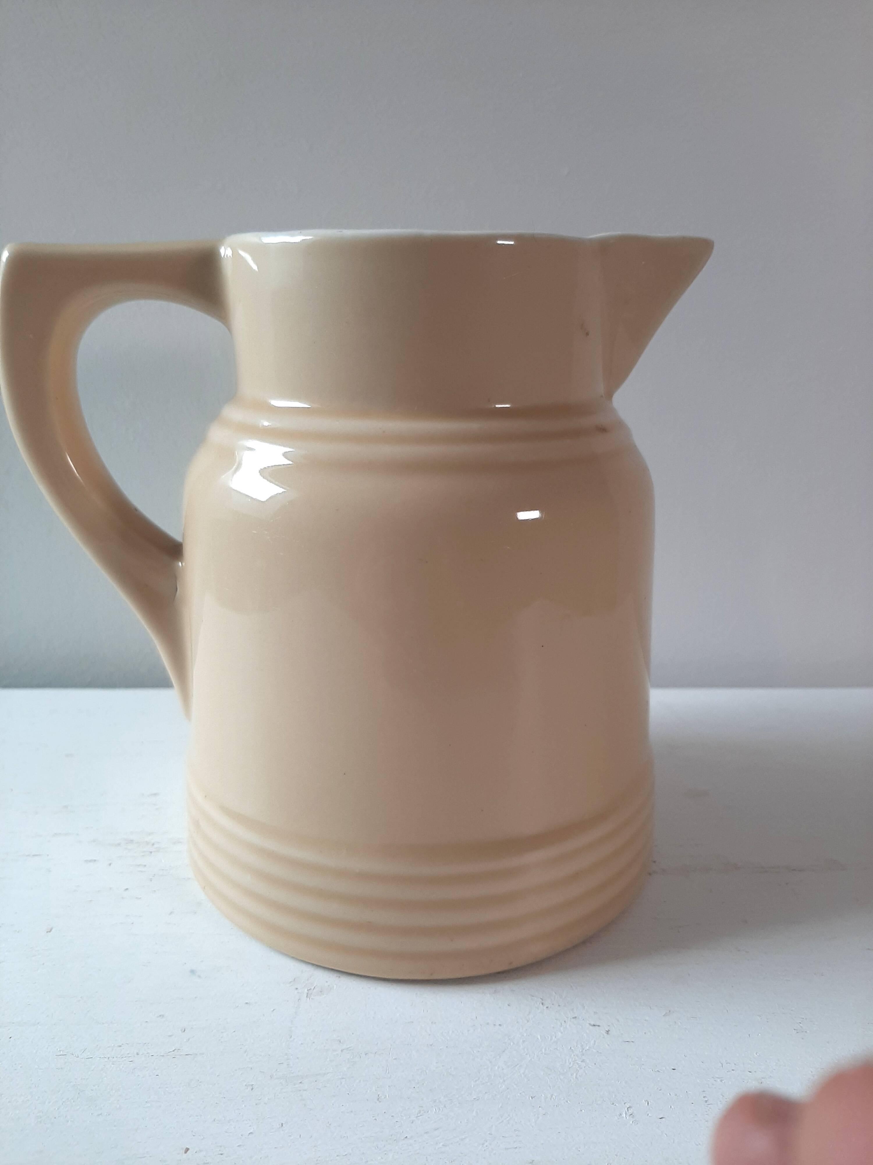 Pitcher in cream color