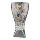 Bohemian Borske Sklo Nemo Pitcher Glass Vase by Max Kannegiesser 1960