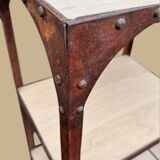 Old industrial shelf, workshop furniture