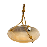 Art Deco glass hanging basin