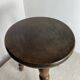 Turned wooden stool
