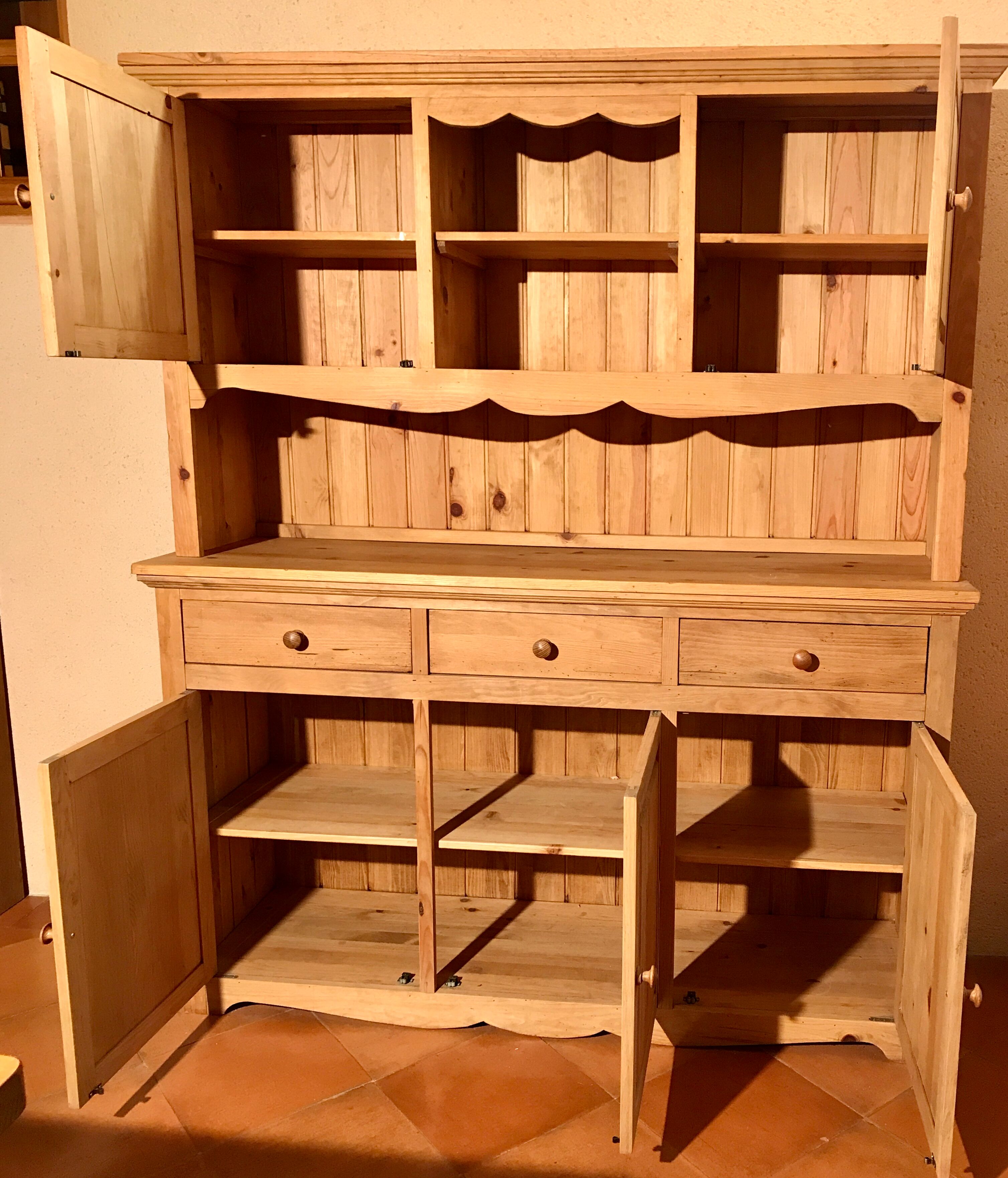Solid wood cabinet 2 bodies