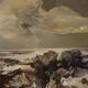 Italian Seascape Painting Signed Ferruccio Rosini Dated 1980