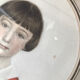 Portrait of a watercolor girl