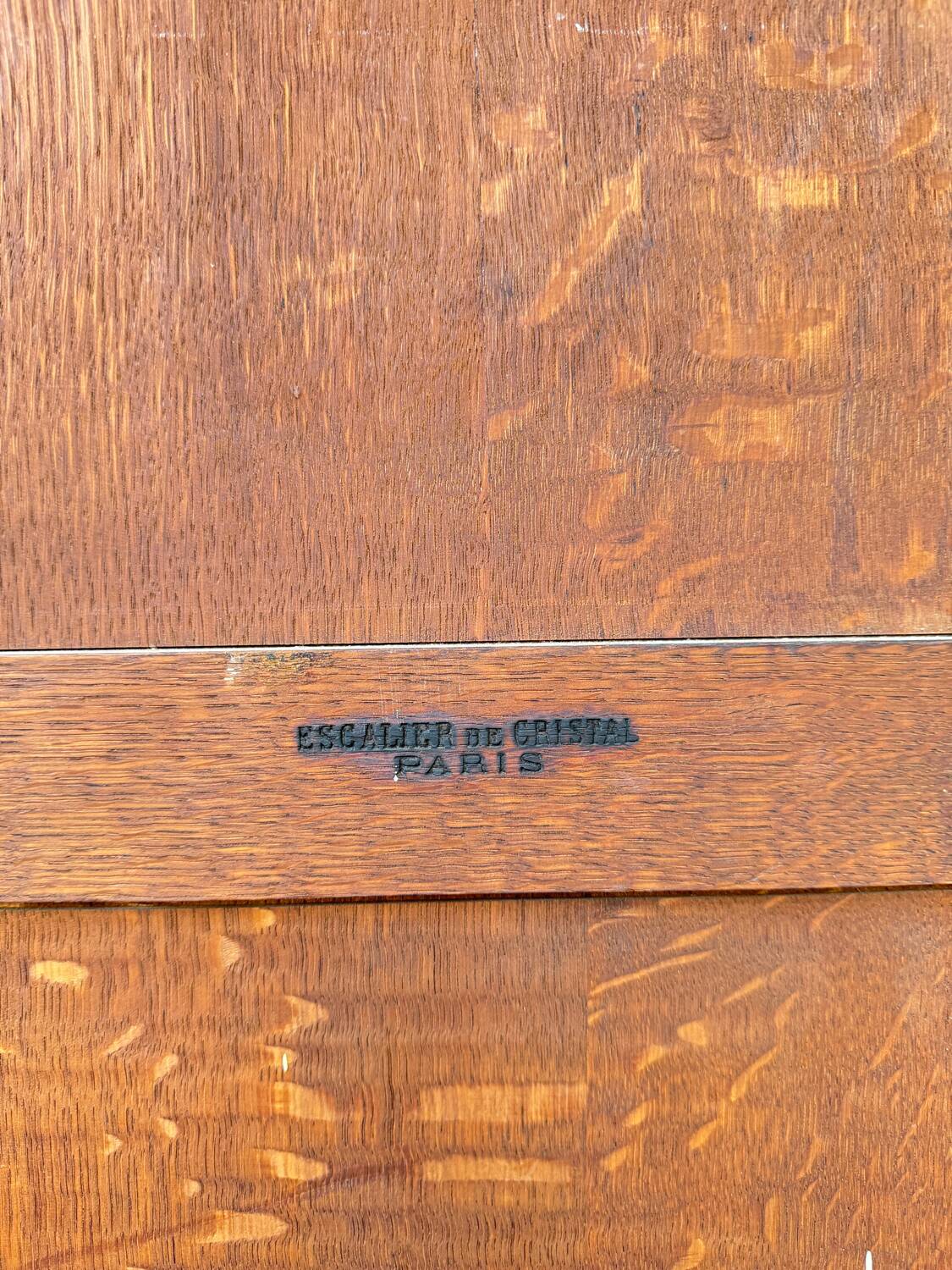 Crystal Staircase Marquetry Library Stamped 19th Century