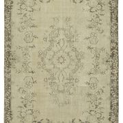 Hand-knotted turkish beige rug 190 cm x 293 cm