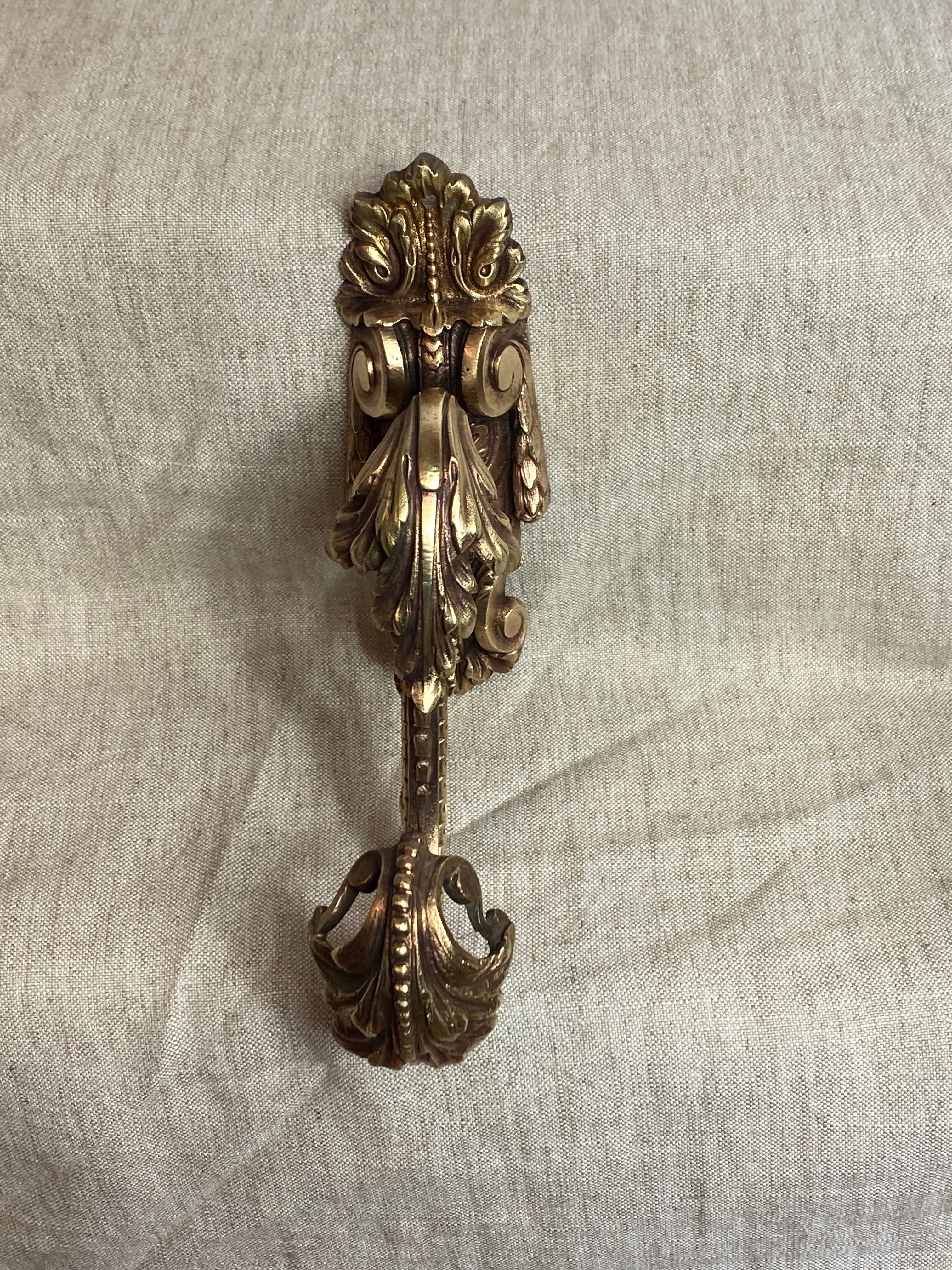 Golden bronze coat hook, 19th century