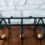Coat rack/wrought iron hat holder