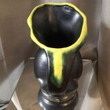 Vintage vallauris lunetta earthenware jug or pitcher