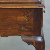 Early 18th century English oak chest on stand/ highboy