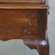 Early 18th century English oak chest on stand/ highboy