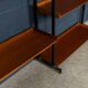 Vintage 20thc italian modular teak wall cabinet c.1960