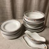 Complete dinner set by Saint-Amand